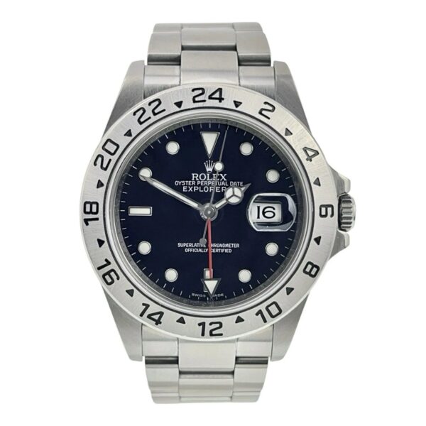 57_a097f33d-b01d-48cb-97e8-e3bbafbaeb1c Rolex Explorer II Stainless Steel Black Dial 40mm Automatic Mens Watch 16570