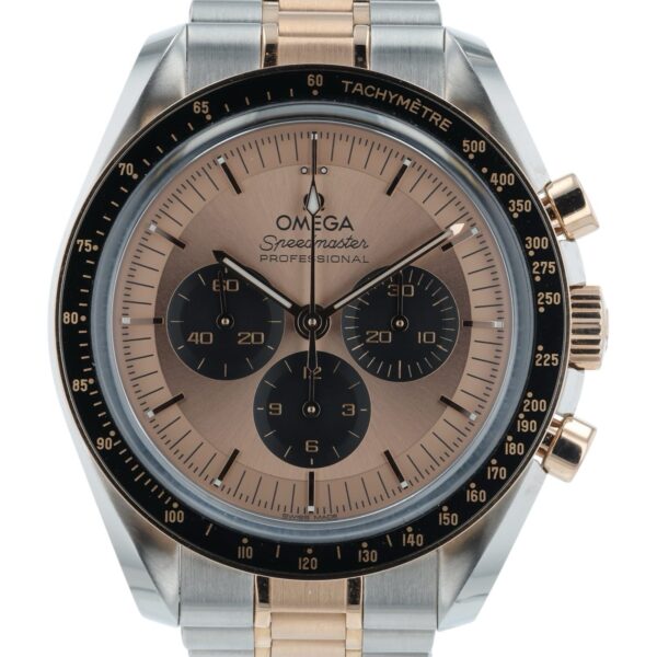 57_a456e0a5-1a49-4f09-b010-9da1d895496a Omega Speedmaster Professional Two-Tone Watch 42mm Sedna Gold Dial 2025 Full Set