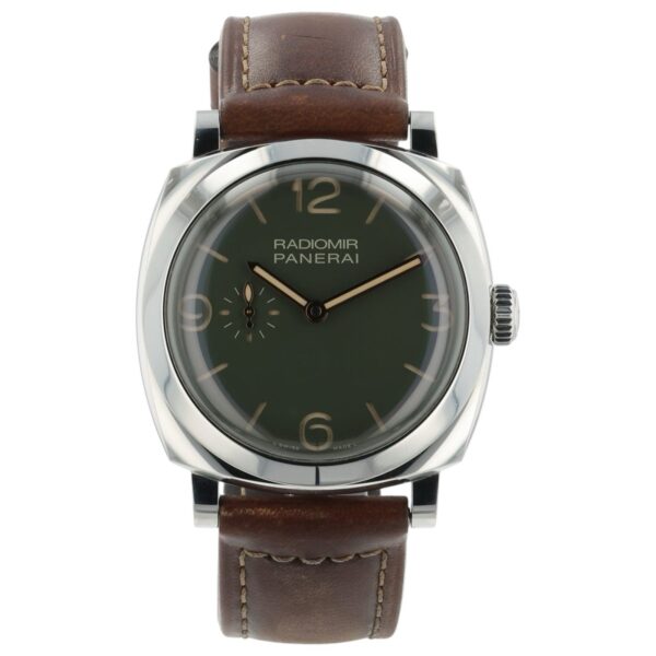 57_a4d93c57-c9cf-47de-88be-4c84c8bc3036 Panerai Radiomir Green Dial Stainless Steel 45mm Automatic Men’s Watch PAM009995