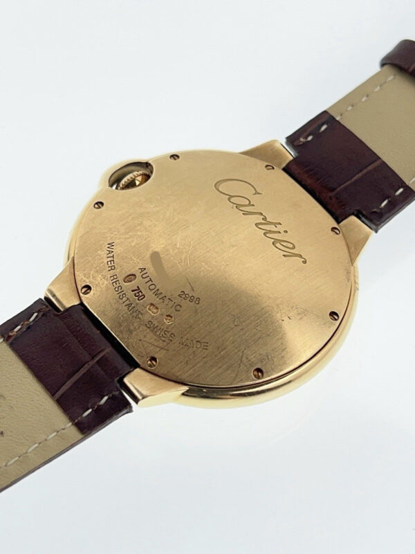 Cartier Ballon Bleu 18k Yellow Gold Silver Dial 42mm Automatic Mens W6900551