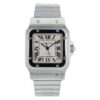 Cartier Santos Galbee Stainless Steel Silver Dial 32mm Automatic Mens Watch 2823