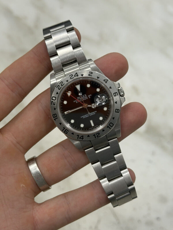 57_ac848b0c-e99d-443a-8257-baae7a5f72a0 Rolex Explorer II Stainless Steel Black Dial 40mm Automatic Mens Watch 16570