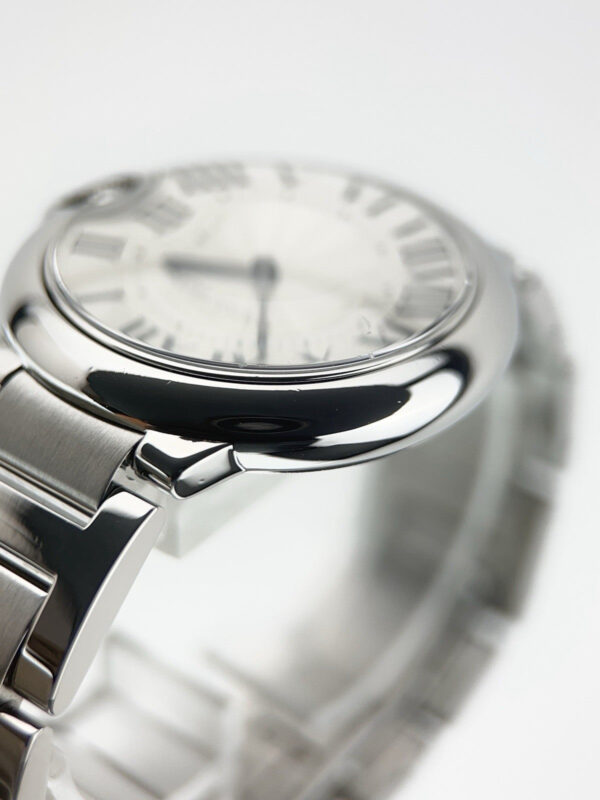 Cartier Ballon Bleu Stainless Steel Silver Dial 36mm Quartz Men’s Watch W69011Z4