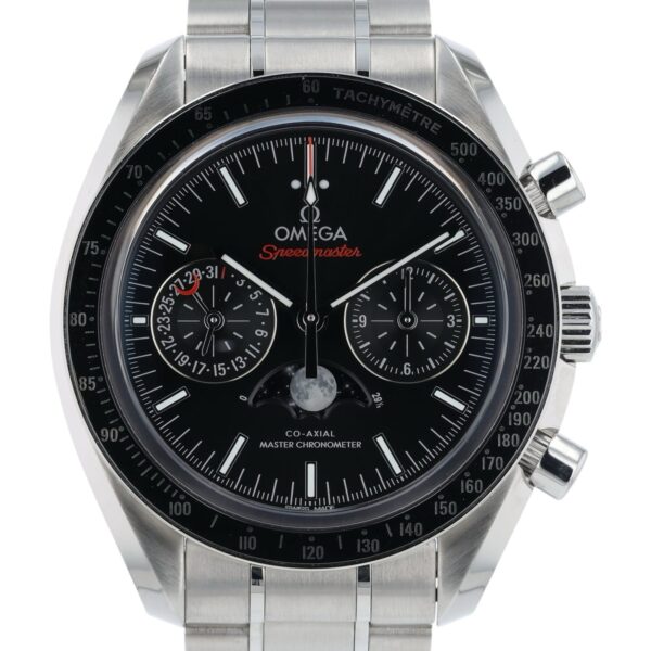 57_adb9d12d-8219-4d5e-9cb6-1e2b5394ccc2 Omega Speedmaster Moonphase Steel Black Dial 44.25mm Mens 304.33.44.52.02.001