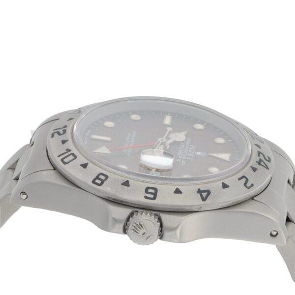 Rolex Explorer II Sand Blasted Steel Black Dial 40mm Automatic Mens Watch 16550