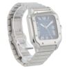 Cartier Santos Stainless Steel Blue Dial Medium Size Automatic Mens WSSA0063