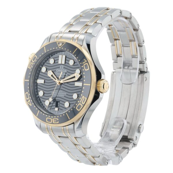 57_b4b204eb-56f7-4d7f-bf6b-0349ee05a48d Omega Two-Tone Seamaster Black Dial Gold & Steel 42mm Mens 210.20.42.20.01.002