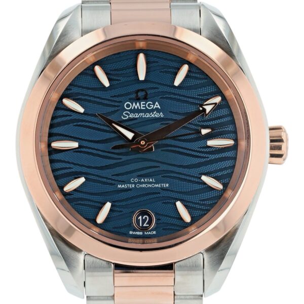 57_b6925a37-9e07-4f3c-a453-90e1a2a64d5d Omega Seamaster Blue Dial Steel & Rose Gold 34mm Auto Womens 220.20.34.20.03.001
