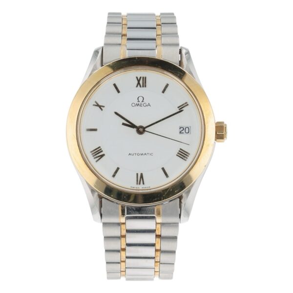 57_bac83a1e-3493-40bf-97c2-68864c75a713 Omega Classic Heritage Steel & Gold White Dial 35mm Automatic Men’s 166.0285