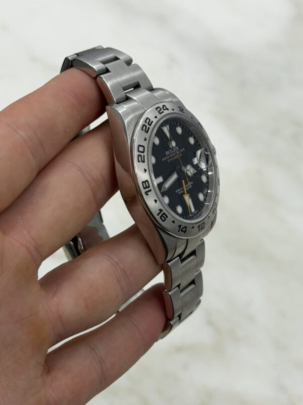 57_bce5ce9f-1f88-40e2-ad70-b85d8f611e13 Rolex Explorer II Stainless Steel Black Dial 42mm Automatic Mens Watch 216570