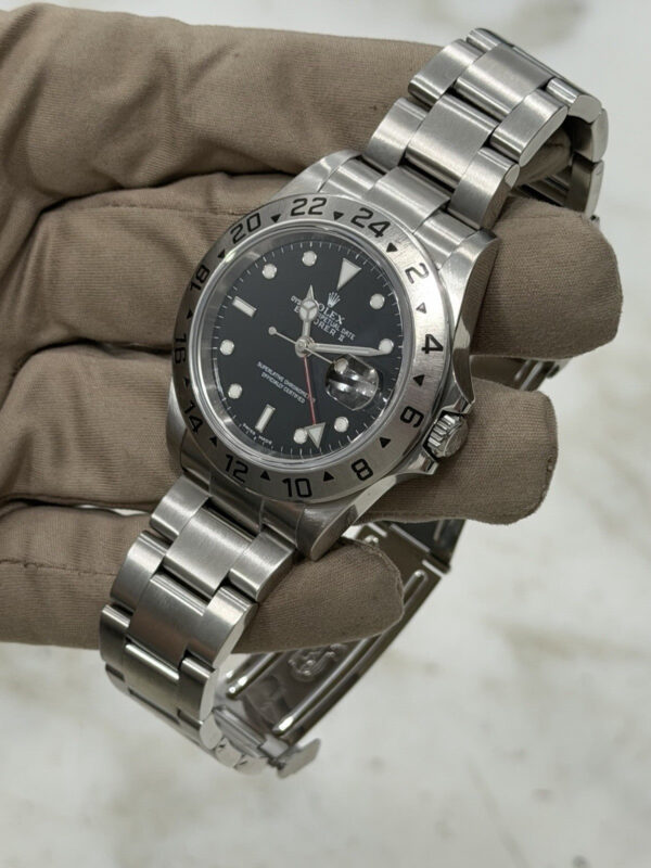 57_bd534a06-b2f2-43ef-b3dd-56ce38c04f5d Rolex Explorer II Stainless Steel Black Dial 40mm Automatic Men’s Watch 16570