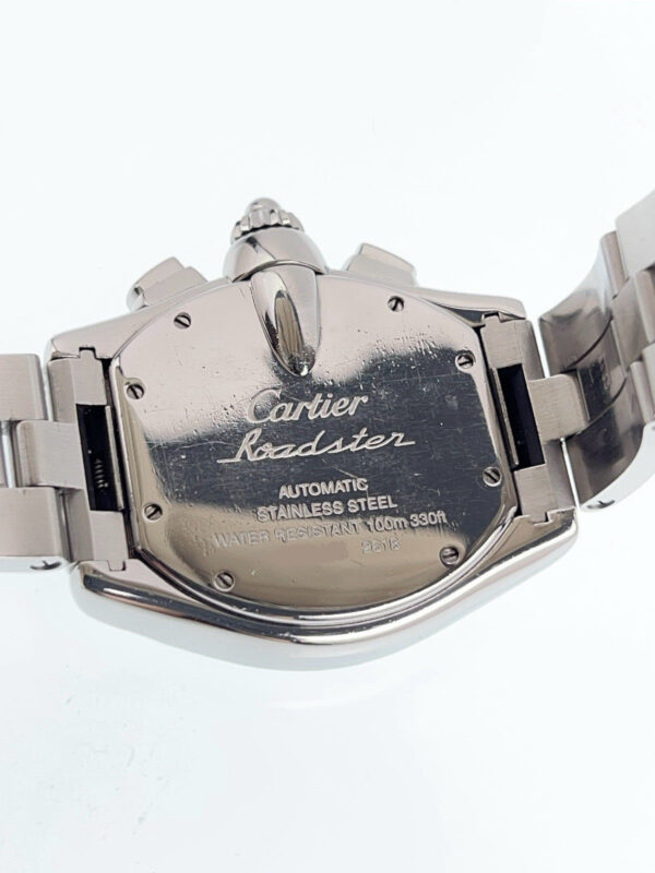 Cartier Roadster Stainless Steel Black Dial 40mm Automatic Mens Watch W62007X6