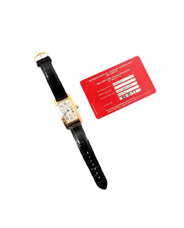 57_d1743d70-0382-484f-98c1-e1439531dfad Cartier Tank Americaine 18k Rose Gold Silver Dial 26mm Auto Mens Watch W262003