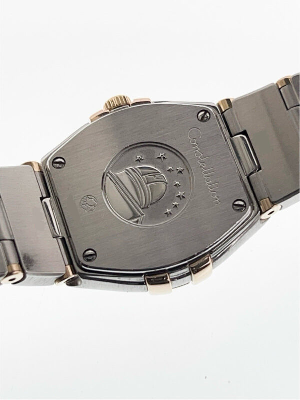 57_d280e0c9-d698-46c2-aa9e-7f78affb4a7e Omega Constellation Rose Gold & Steel Brown Dial 24mm Quartz 123.25.24.60.63.001