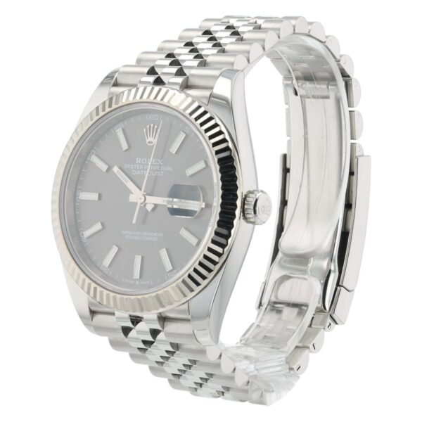 57_e1222455-882e-4cf0-aeb7-8c9802c088da Rolex Datejust Stainless Steel Gray Dial 41mm Automatic Movement Mens 126334