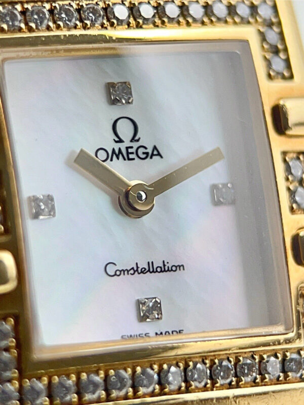 Omega Constellation 18k Yellow Gold Mother Of Pearl Dial Quartz Women’s Watch