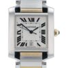 57_e24a997d-5558-4cd8-ab7b-b3c225e76a2e Cartier Tank Francaise Silver Dial Gold & Steel 28mm Automatic Womens W51005Q4