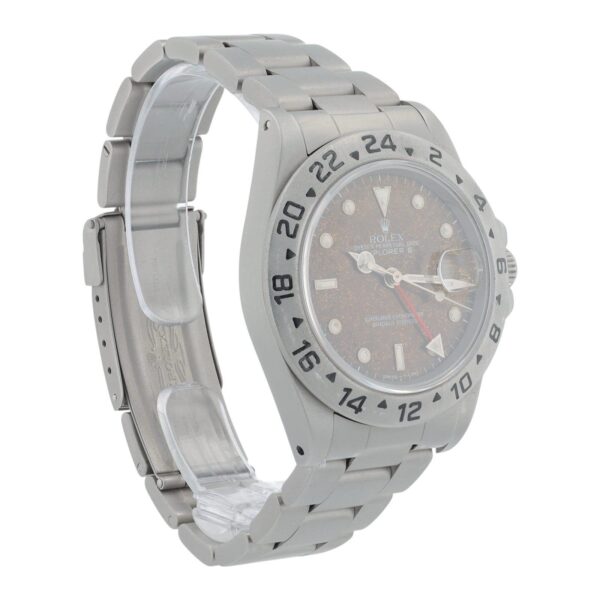 Rolex Explorer II Sand Blasted Steel Black Dial 40mm Automatic Mens Watch 16550