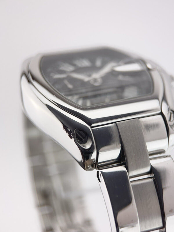 Cartier Roadster Stainless Steel Black Dial 40mm Automatic Mens Watch W62007X6
