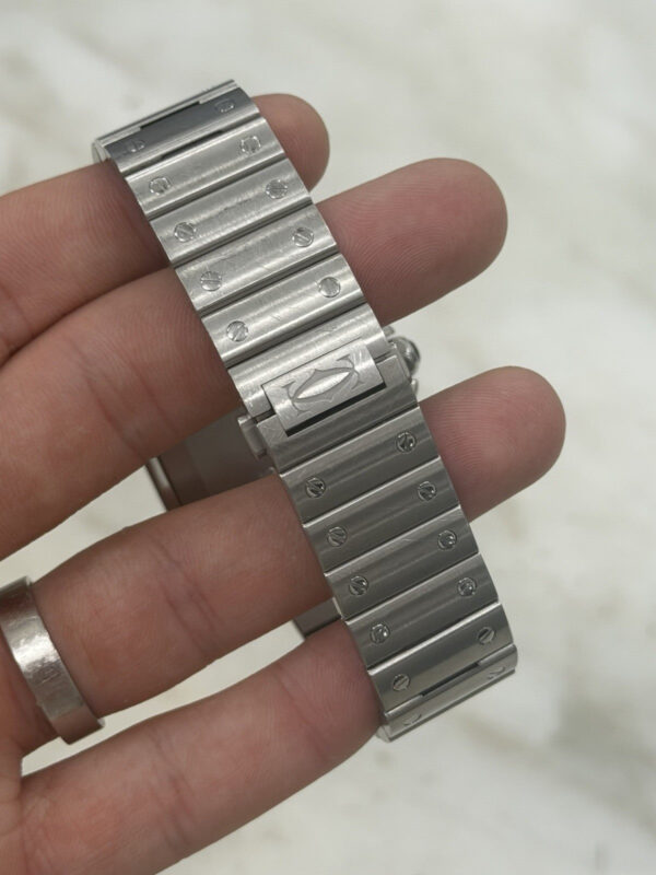 57_edfb8bdd-441a-4395-a187-2b71da6ad0a0 Cartier Santos Stainless Steel Grey Dial 39.8mm Automatic Men’s Watch WSSA0037