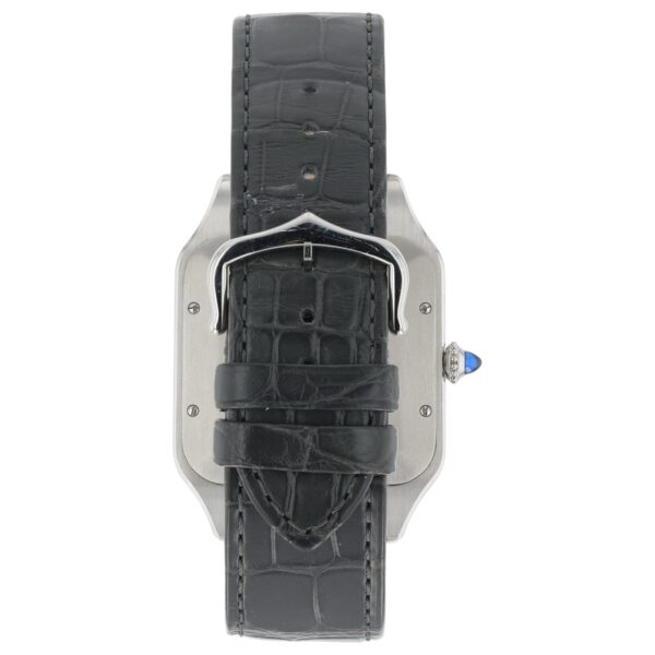 57_ee3ce1eb-4ce6-4f21-9abe-242f5f88ff04 Cartier Santos Dumont Gold & Steel Silver Dial Manual Wind Men’s Watch W2SA0034