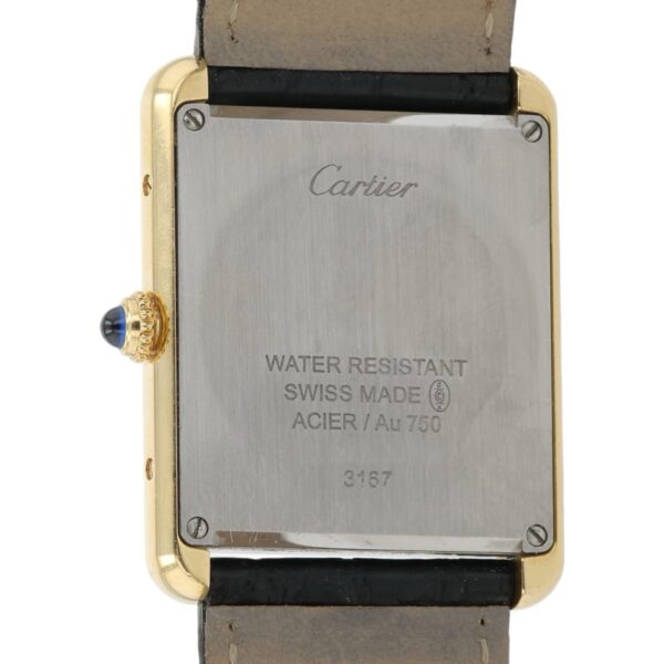 57_f0074cf0-d2c8-4fb2-8cec-fe49b2612747 Cartier Tank Solo Silver Dial 18k Yellow Gold 27x35mm Quartz Men’s Watch 3167