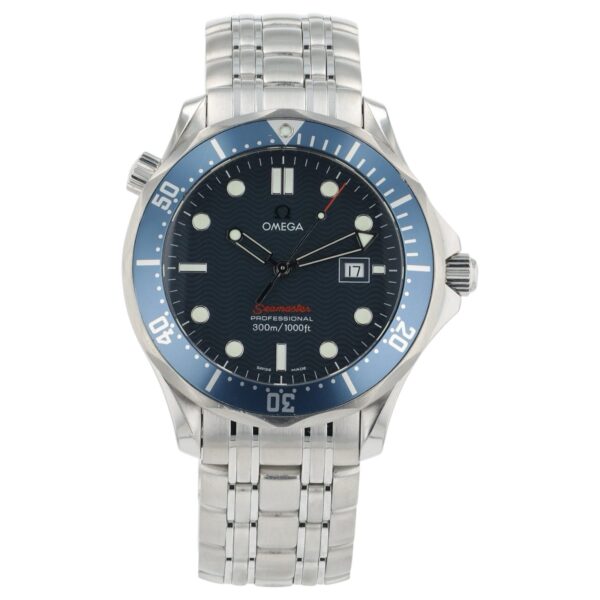 Omega Seamaster Diver Stainless Steel Blue Dial 41mm Quartz Mens 2221.80.00