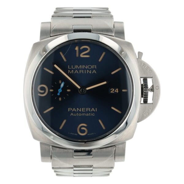 Panerai Luminor Marina Stainless Steel Blue Dial 44mm Automatic Mens PAM01058