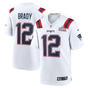 iovjuweifgjewf12-2000x2000-1 Men's New England Patriots #12 Tom Brady White Super Bowl LX Patch Game Jersey